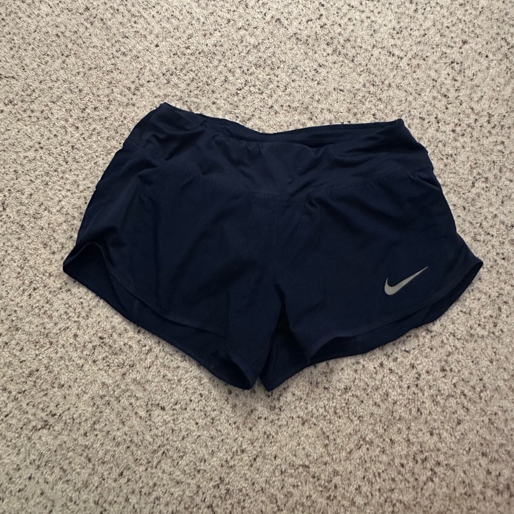 Nike Women's Navy Blue Athletic Track Running Shorts
